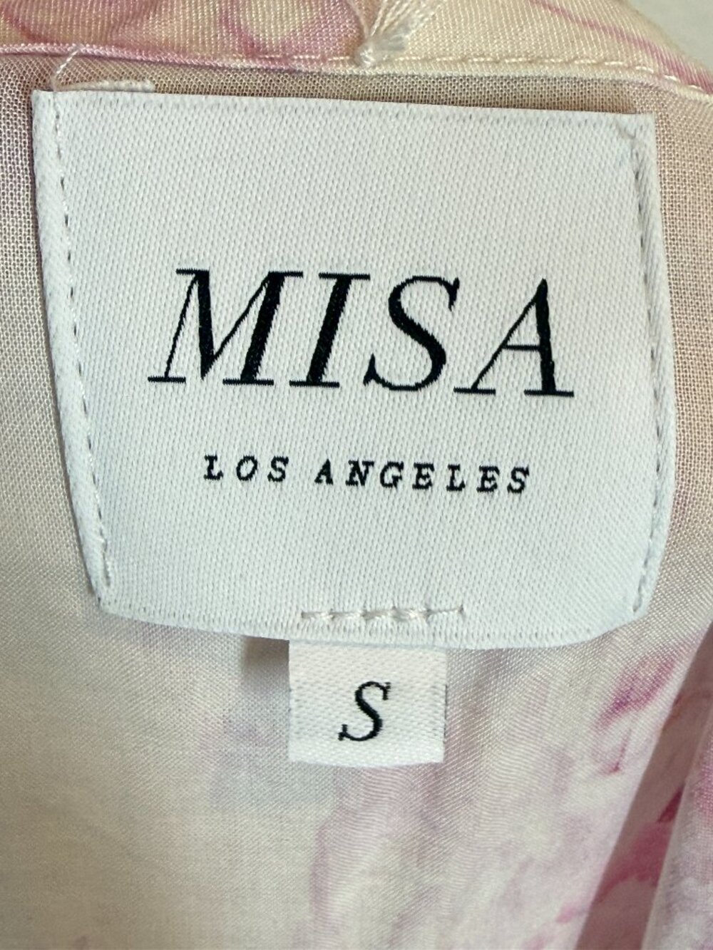 Misa Los Angeles Morrison Dress Midi Cottagecore Floral Pink Romantic Small - Picture 13 of 15